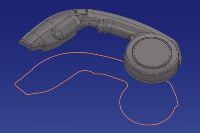 シルエット境界