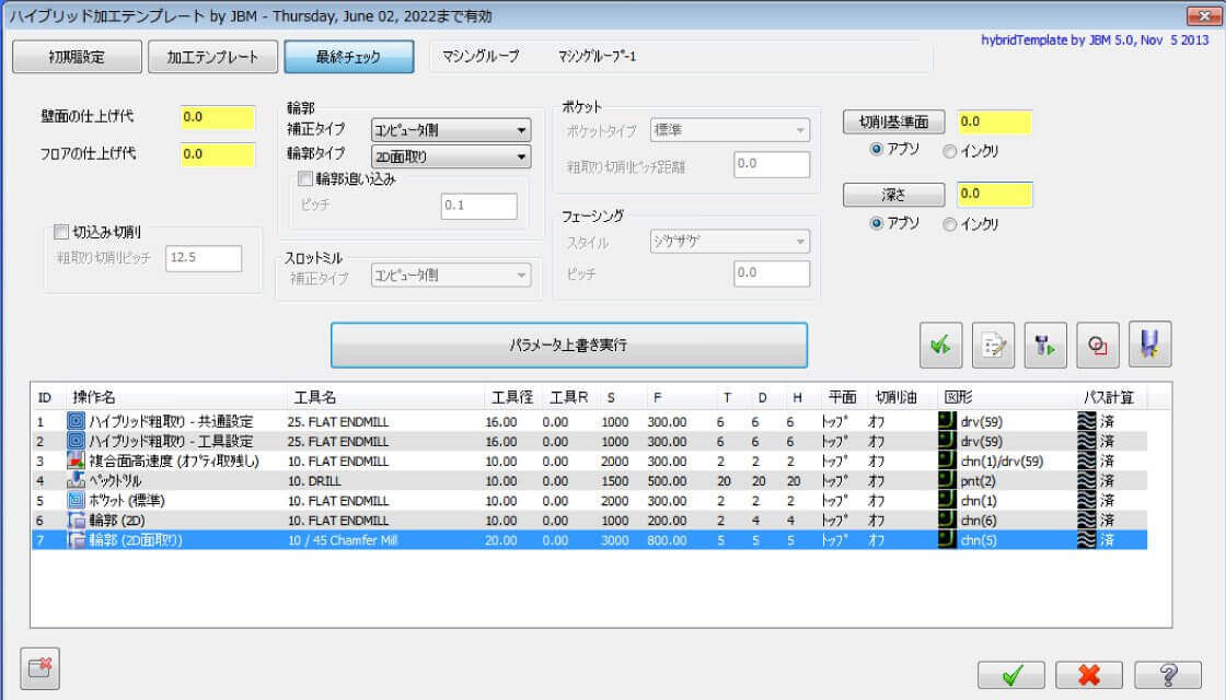 最終チェック
